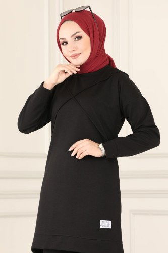 moda selvim Combine 8878AYD574 Black - Thumbnail