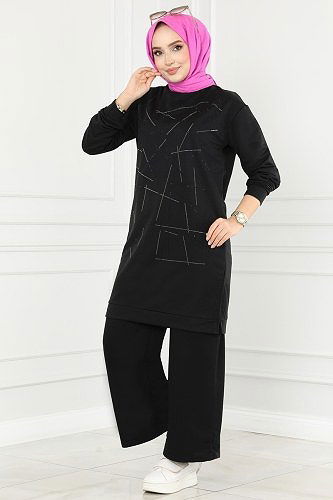 moda selvim Combine 9000SBL832 Black - Thumbnail