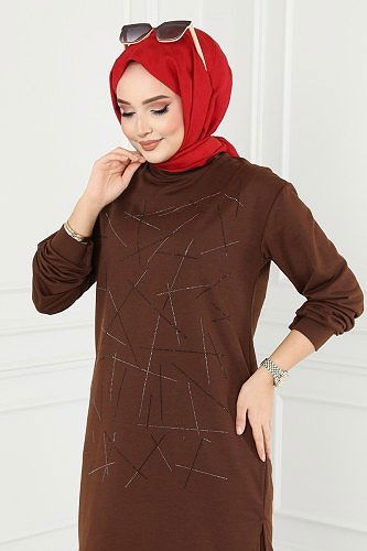 moda selvim Combine 9000SBL832 Brown - Thumbnail