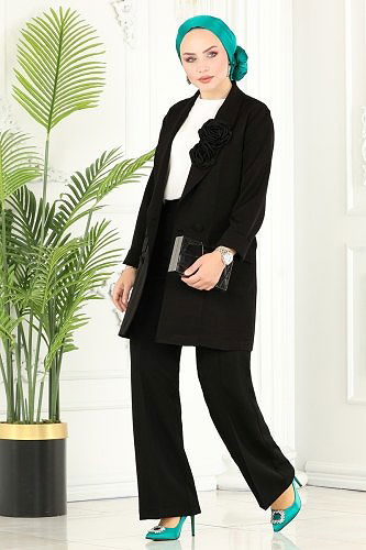 moda selvim Combine 9047MDH809 Black - Thumbnail