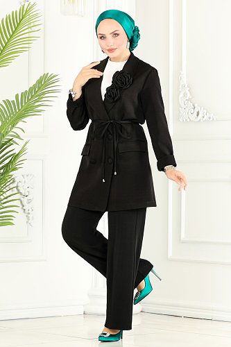 moda selvim Combine 9047MDH809 Black - Thumbnail