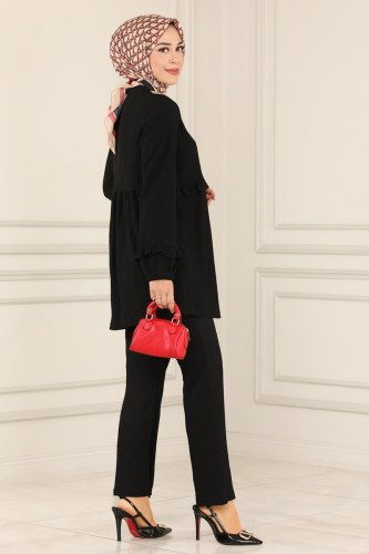 moda selvim Combine 9093AYD574 Black - Thumbnail