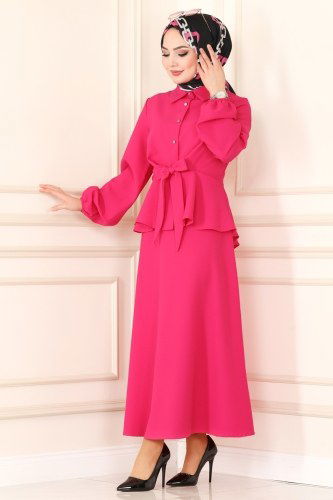 moda selvim Combine 9180MAK757 Fuchsia - Thumbnail
