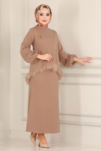 moda selvim 9188MAK757 المنك طقم - Thumbnail