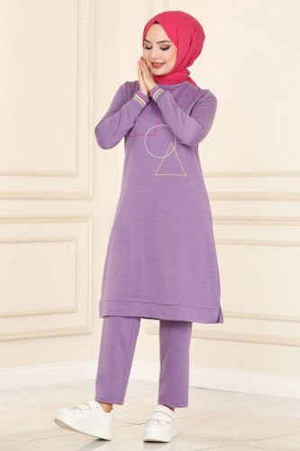 moda selvim Combine 9999ASY563 Lilac - Thumbnail