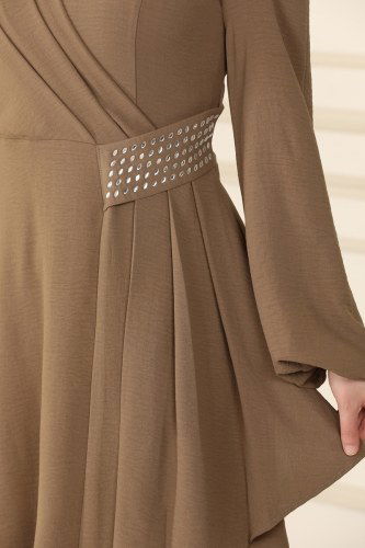 moda selvim ASM2527 فيزيون غامق طقم - Thumbnail