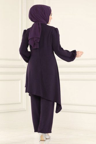 moda selvim Combine ASM2527 Purple - Thumbnail