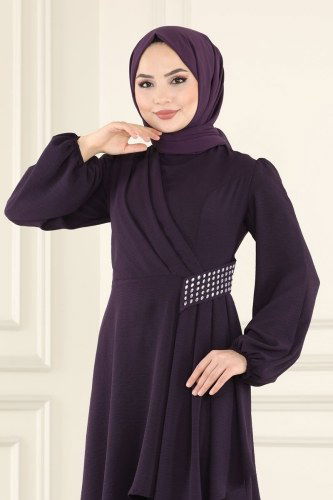 moda selvim Combine ASM2527 Purple - Thumbnail