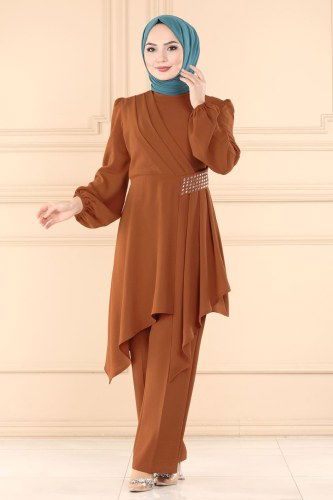 moda selvim ASM2527 رملي طقم - Thumbnail