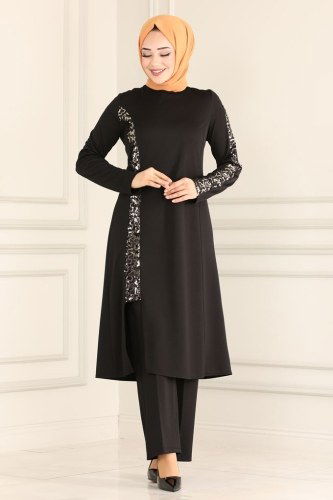 moda selvim Combine ASM2554 Black - Thumbnail