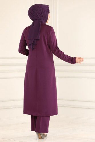moda selvim ASM2554 ارجواني طقم - Thumbnail