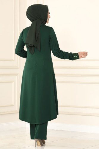 moda selvim ASM2559 الزيتي طقم - Thumbnail