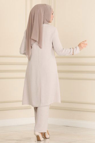 moda selvim Combine ASM2563 Beige - Thumbnail