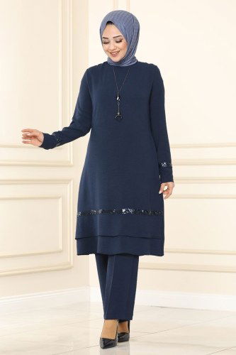 moda selvim Combine ASM2563 Navy Blue - Thumbnail