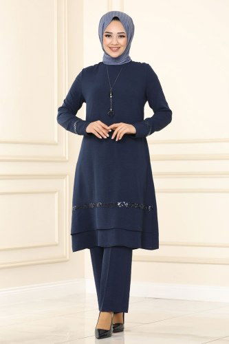 moda selvim Combine ASM2563 Navy Blue - Thumbnail