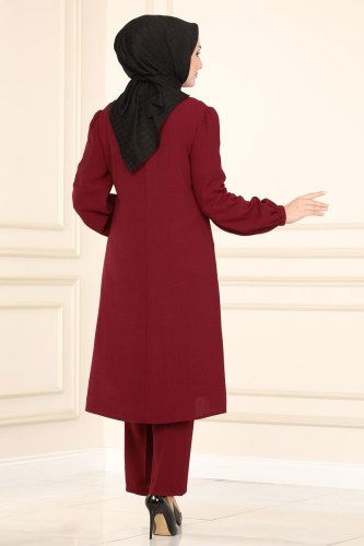 moda selvim Combine ASM2564 Claret Red - Thumbnail