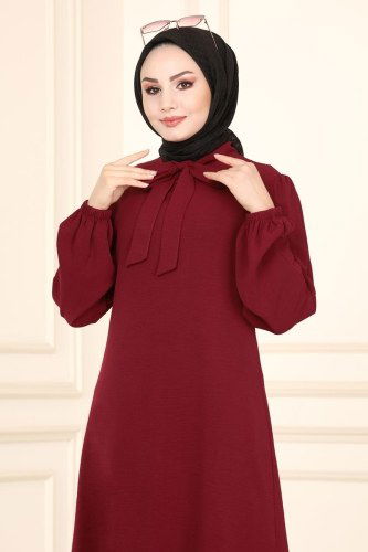 moda selvim ASM2564 الخمري طقم - Thumbnail