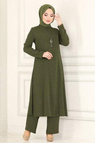 moda selvim Combine ASM2568 Khaki - Thumbnail