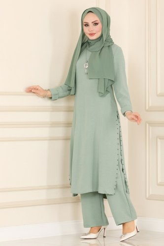 moda selvim ASM2568 تركوازي طقم - Thumbnail