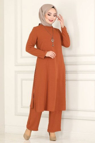 moda selvim ASM2568 رملي طقم - Thumbnail