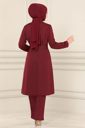 moda selvim Combine ASM2578 Claret Red - Thumbnail