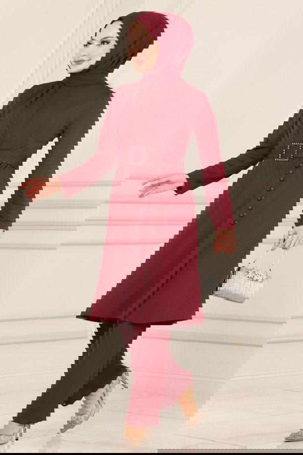 Modaselvim NET 20%+20% DISCOUNT IN THE CARD Combine ASM2578 Claret Red