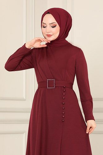 moda selvim Combine ASM2578 Claret Red - Thumbnail