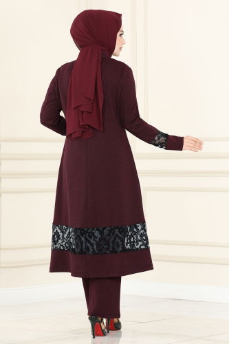 moda selvim Combine ASM2664 Claret Red - Thumbnail