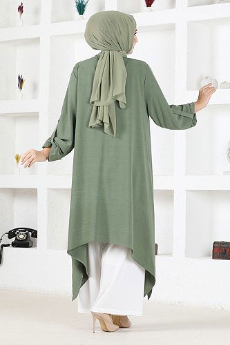 moda selvim Combine MNK2496 Khaki - Thumbnail