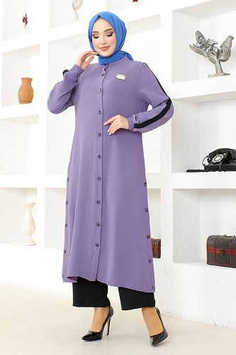 moda selvim MSL2496 ارجواني فاتح طقم - Thumbnail