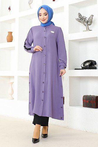 moda selvim MSL2496 ارجواني فاتح طقم - Thumbnail