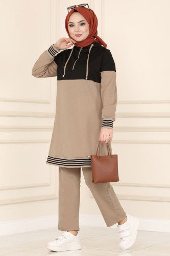 moda selvim Combine PL247 Black&Beige - Thumbnail