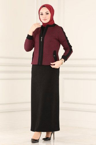 P.L. - Combine PL8020 Black&Claret Red