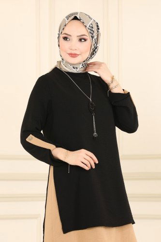 moda selvim Combine PL8034 Black & Light Latte - Thumbnail