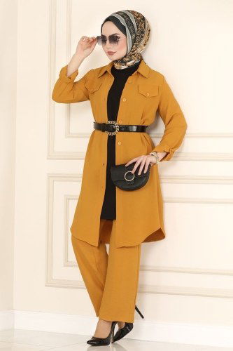 moda selvim Combine PL8042 Mustard - Thumbnail