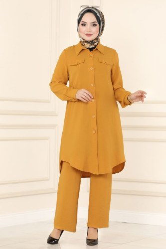 moda selvim Combine PL8042 Mustard - Thumbnail