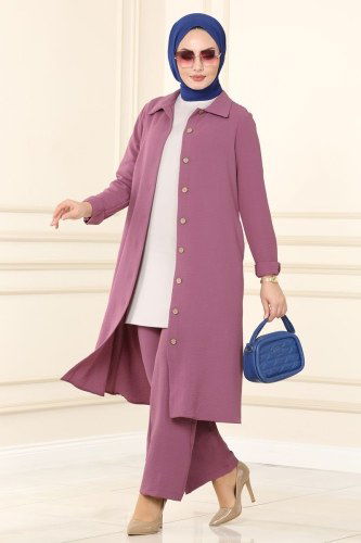moda selvim PL8049 الزهري طقم - Thumbnail
