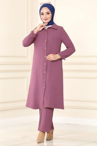 moda selvim PL8049 الزهري طقم - Thumbnail