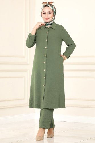 moda selvim Combine PL8049 Khaki - Thumbnail
