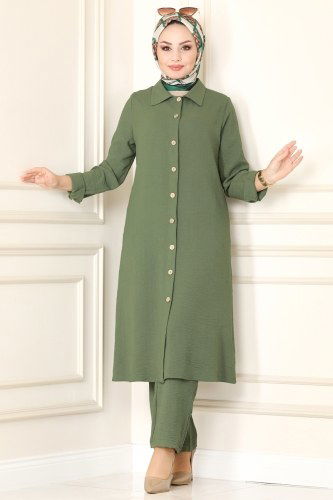 moda selvim Combine PL8049 Khaki - Thumbnail