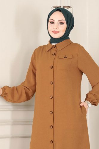 moda selvim Combine PL8055 Tan - Thumbnail