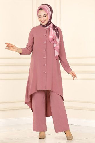 moda selvim PL8072 الزهري طقم - Thumbnail