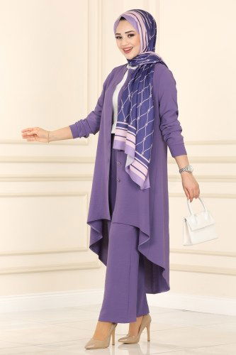 moda selvim Combine PL8072 Lilac - Thumbnail