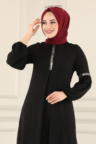 moda selvim Combine PL8076 Black - Thumbnail