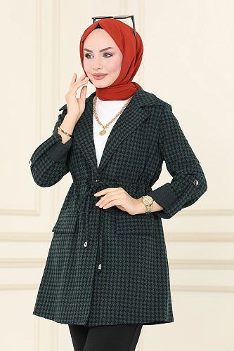 moda selvim Combine PL9049 Crowbar Emerald&Black - Thumbnail