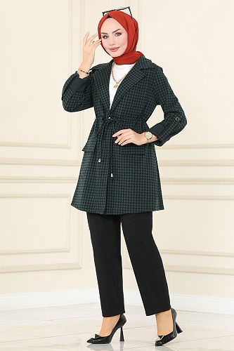 moda selvim Combine PL9049 Crowbar Emerald&Black - Thumbnail