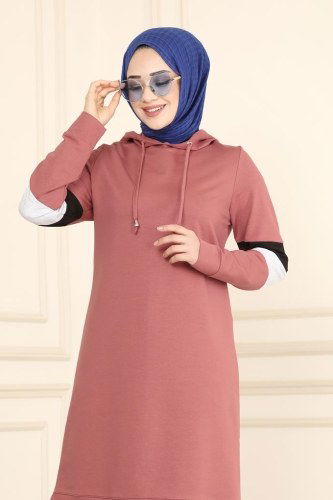 moda selvim PL985 الزهري غامق طقم - Thumbnail