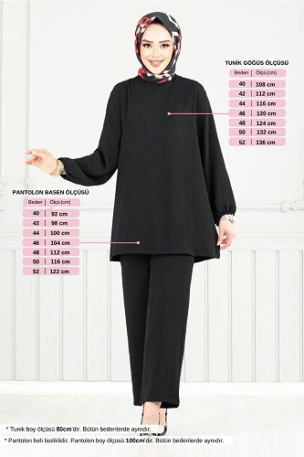 moda selvim Combined 0010OZ1080-M Black - Thumbnail