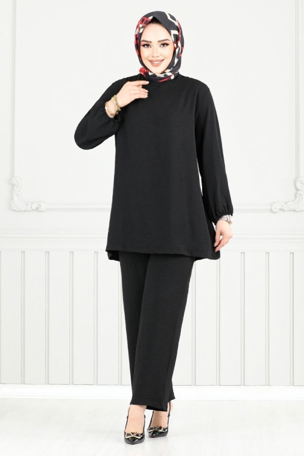 Modaselvim خصم صافٍ20%+20% في سلة التسوق طقم أسود 0010OZ1080-M