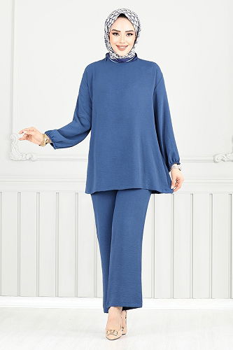 moda selvim طقم ازرق 0010OZ1080-M - Thumbnail